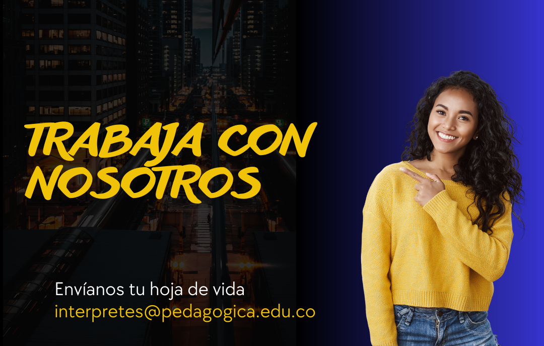 Imagen de publicidad para trabajar como intérprete